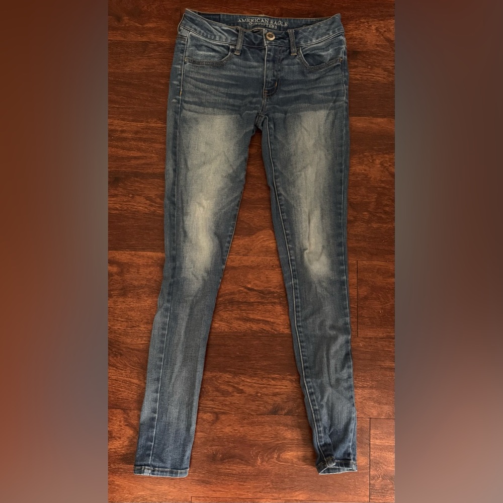 American Eagle Outfitters Dark Blue Skinny Jeans